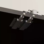 Famapy 4 - Cómoda con superficie decorada con rombos de 4 puertas para el almacenamiento en la sala de estar