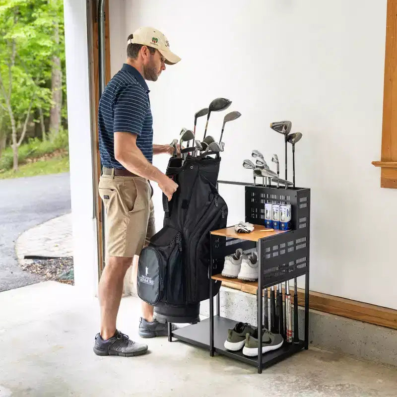Organizador de palos de golf Teal Triangle Pinehurst | Individual