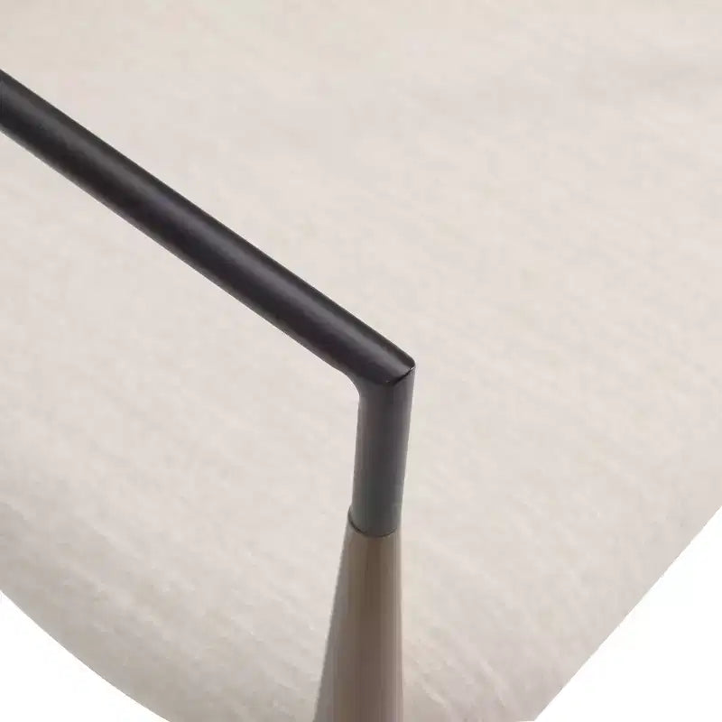 Christopher Knight Home Alger Taburetes de barra modernos de tela tapizados en hierro de 63,5 cm (juego de 2)