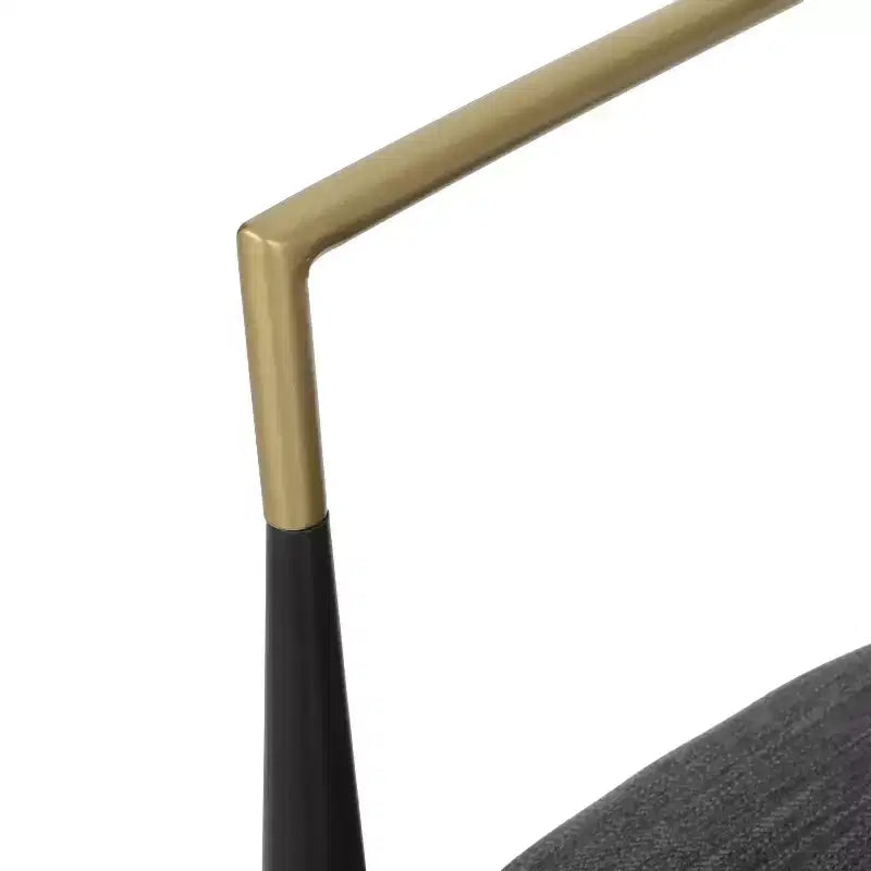 Christopher Knight Home Alger Taburetes de barra modernos de tela tapizados en hierro de 63,5 cm (juego de 2)