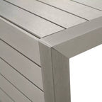 Mesa auxiliar MAYEERTY Mesa auxiliar moderna de aluminio de moda con almacenamiento, color plata