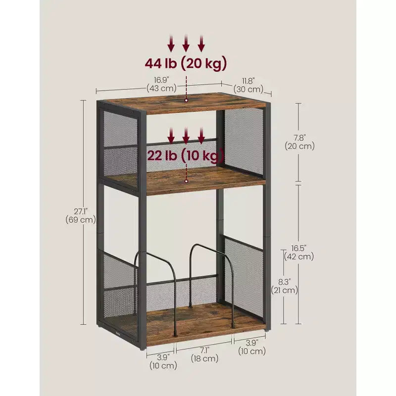 Tocadiscos de 3 niveles y mesa auxiliar - Capacidad para hasta 100 discos de vinilo, ideal para sala y dormitorio