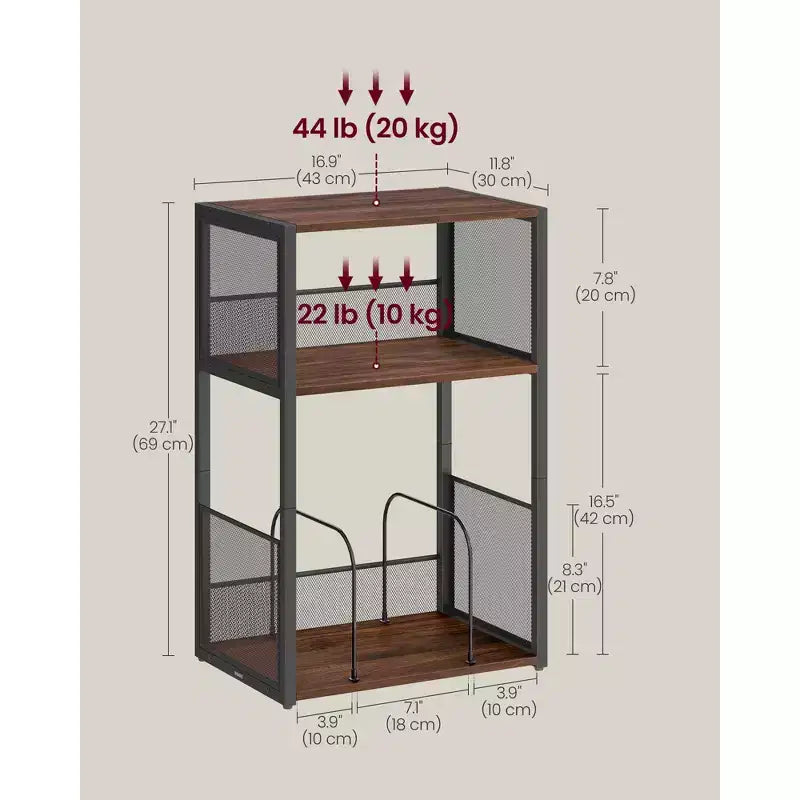 Tocadiscos de 3 niveles y mesa auxiliar - Capacidad para hasta 100 discos de vinilo, ideal para sala y dormitorio