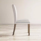 Jofran, sillas de comedor Parsons tapizadas de madera cepillada con alambre, acabado Coastal (juego de 2)