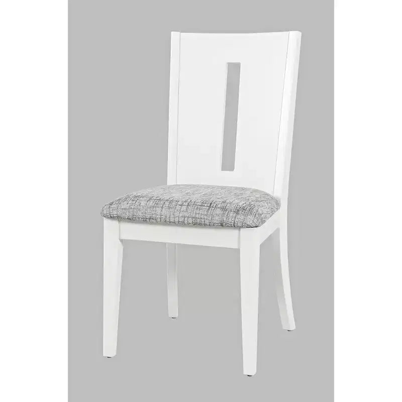 Silla de comedor tapizada Jofran Urban Icon Contemporary Slotback (juego de 2)