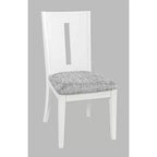 Silla de comedor tapizada Jofran Urban Icon Contemporary Slotback (juego de 2)