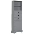 Armario de almacenamiento vertical Whisen con cajones y estantes ajustables para baño, estudio, oficina e interiores