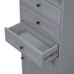Armario de almacenamiento vertical Whisen con cajones y estantes ajustables para baño, estudio, oficina e interiores