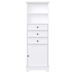Armario de almacenamiento vertical Whisen con cajones y estantes ajustables para baño, estudio, oficina e interiores