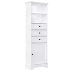 Armario de almacenamiento vertical Whisen con cajones y estantes ajustables para baño, estudio, oficina e interiores