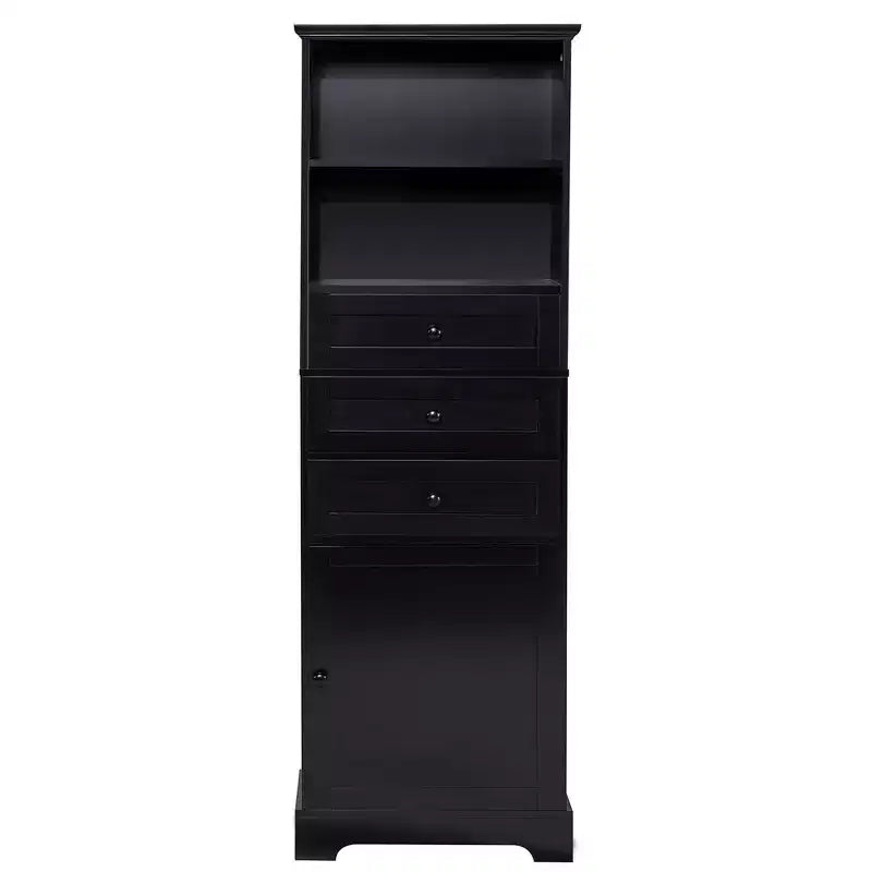 Armario de almacenamiento vertical Whisen con cajones y estantes ajustables para baño, estudio, oficina e interiores
