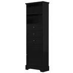 Armario de almacenamiento vertical Whisen con cajones y estantes ajustables para baño, estudio, oficina e interiores