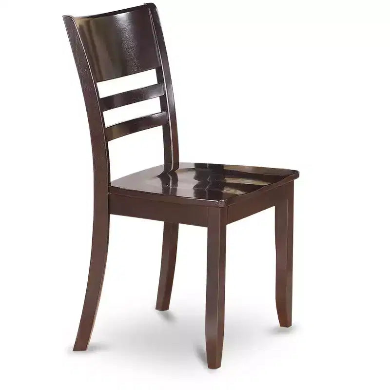 HomeStock Silla de comedor Mediterranean Mingle con asiento de madera, juego de 2