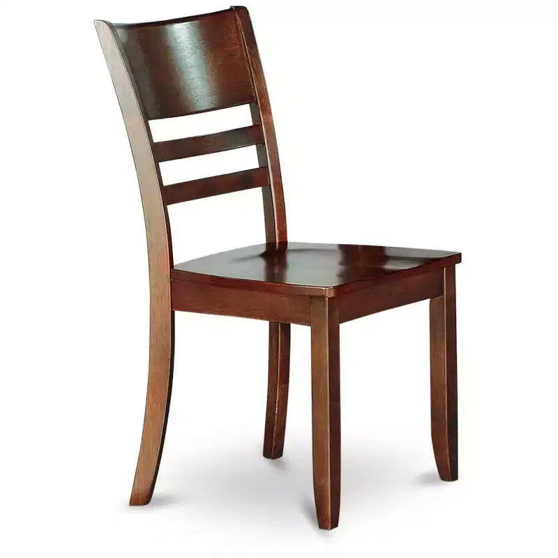 HomeStock Silla de comedor Mediterranean Mingle con asiento de madera, juego de 2
