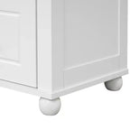 Whisen Mueble Alto de Almacenamiento para Baño, Armario Independiente con Dos Cajones y Estante Ajustable
