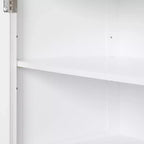Whisen Mueble Alto de Almacenamiento para Baño, Armario Independiente con Dos Cajones y Estante Ajustable