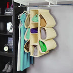 Organizador colgante de lona para bolsos
