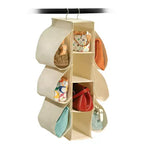 Organizador colgante de lona para bolsos