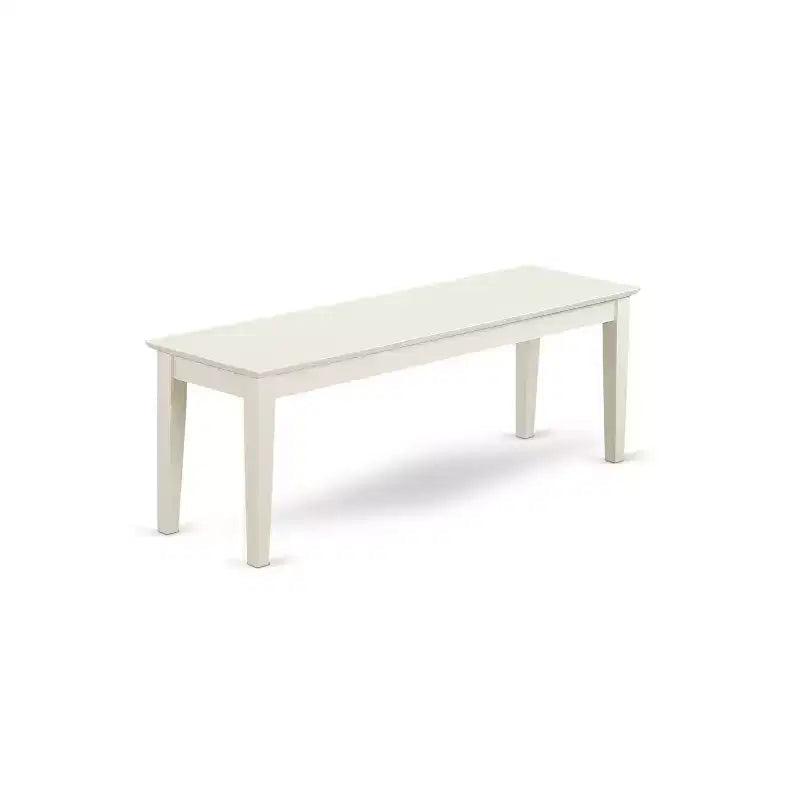 Juego de mesa de comedor moderno HomeStock de 6 piezas, blanco lino