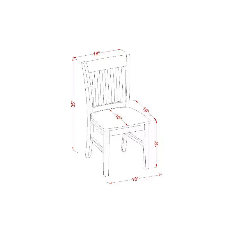 Juego de mesa de comedor moderno HomeStock de 6 piezas, blanco lino