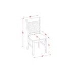 Juego de mesa de comedor moderno HomeStock de 6 piezas, blanco lino