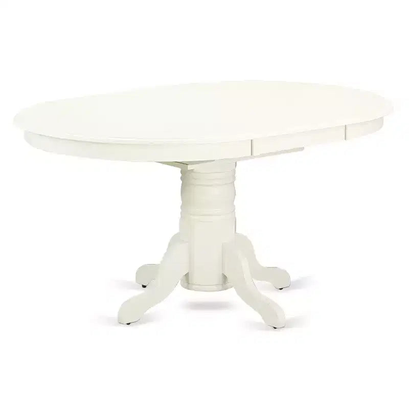 Juego de mesa de cocina HomeStock de 7 piezas, sillas Parson en lino blanco