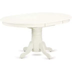 Juego de mesa de cocina HomeStock de 7 piezas, sillas Parson en lino blanco