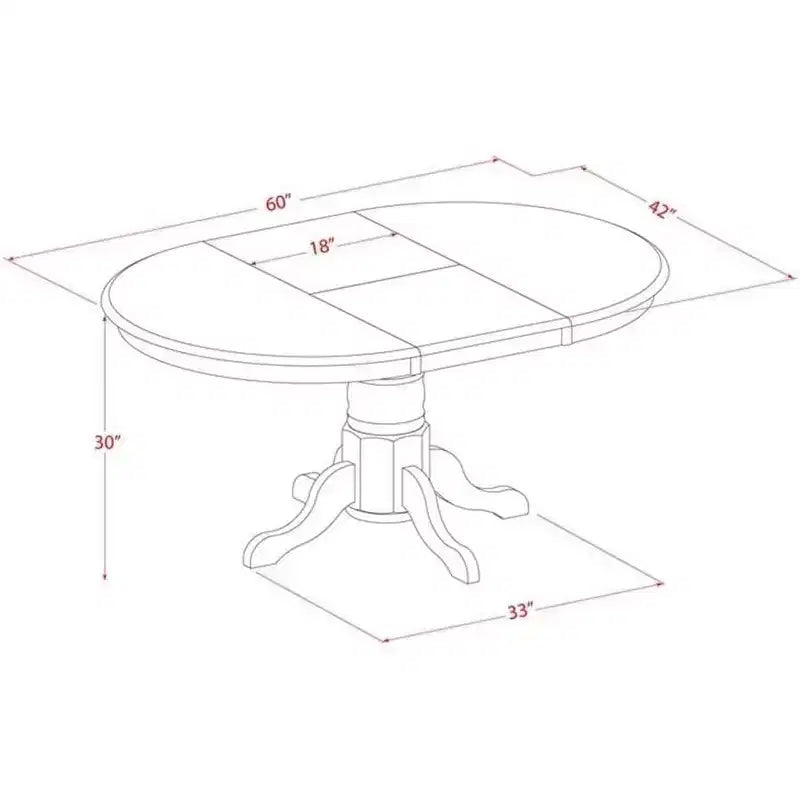 Juego de mesa de cocina HomeStock de 7 piezas, sillas Parson en lino blanco