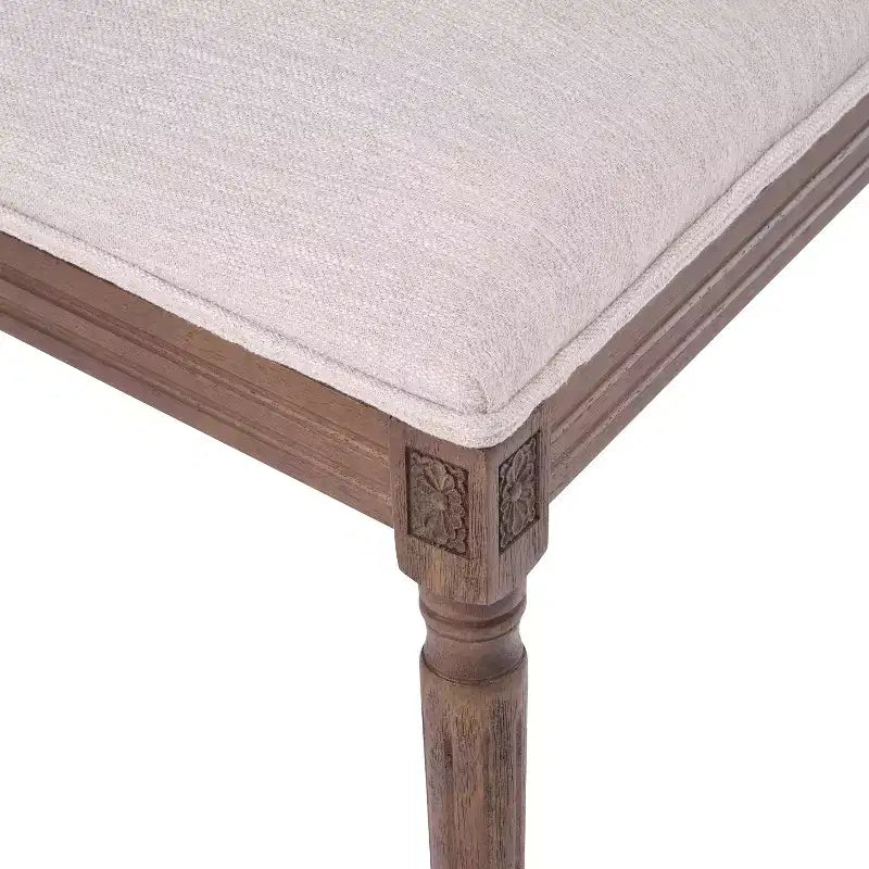 Christopher Knight Home Sillas de comedor tapizadas de madera y mimbre estilo rústico francés Brownell (Juego de 4)