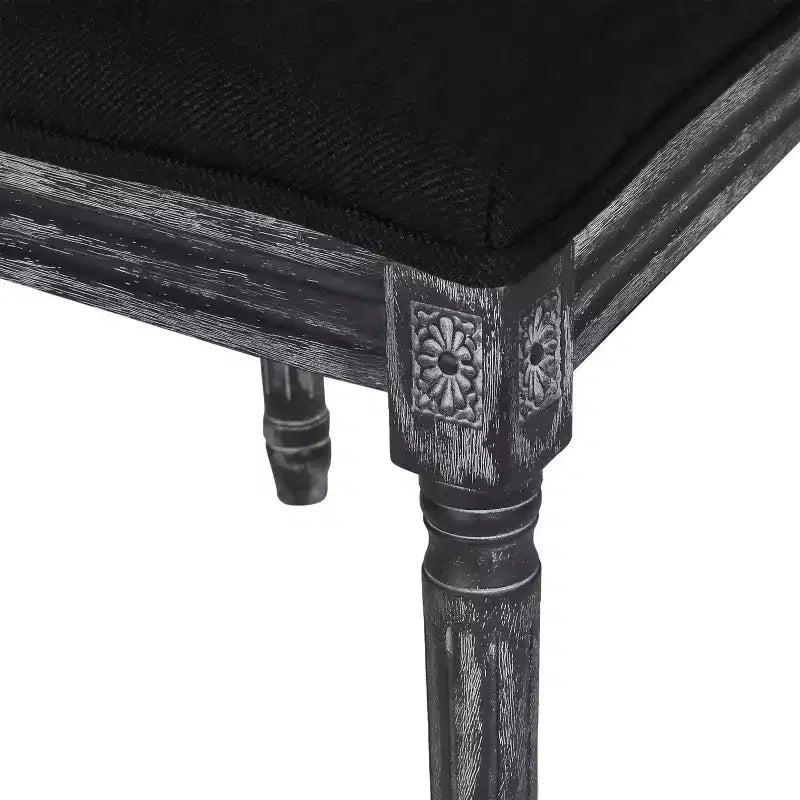 Christopher Knight Home Sillas de comedor tapizadas de madera y mimbre estilo rústico francés Brownell (Juego de 4)