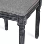 Christopher Knight Home Sillas de comedor tapizadas de madera y mimbre estilo rústico francés Brownell (Juego de 4)