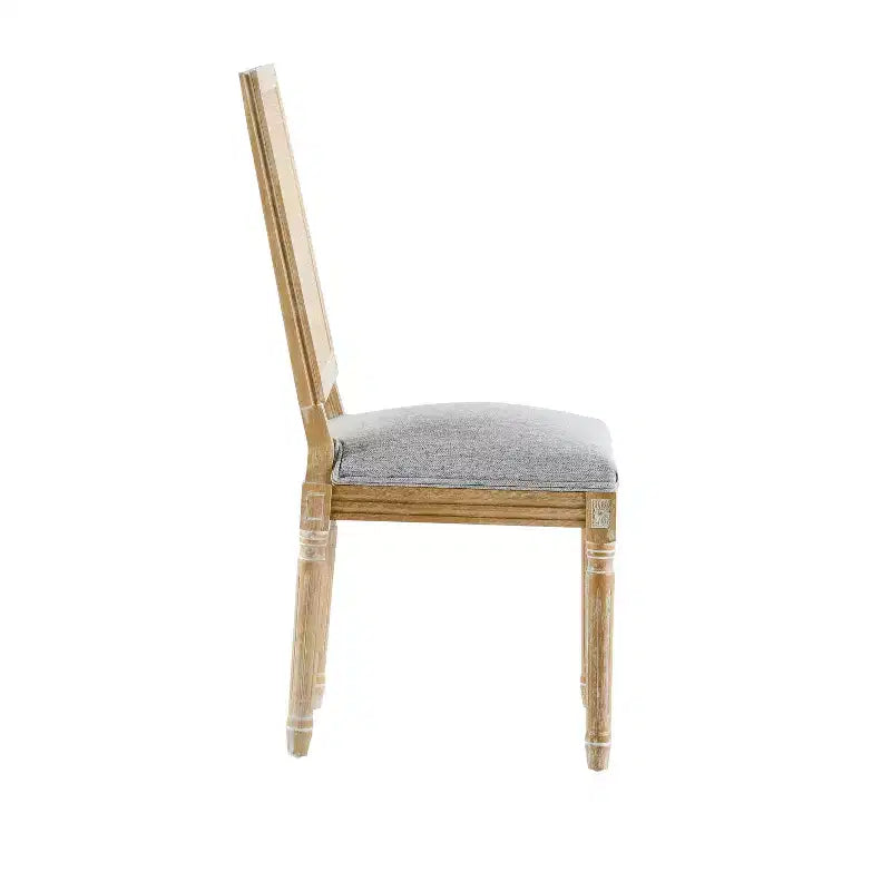 Christopher Knight Home Sillas de comedor tapizadas de madera y mimbre estilo rústico francés Brownell (Juego de 4)