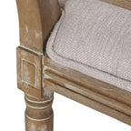 Christopher Knight Home Sillas de comedor tapizadas de madera y mimbre estilo rústico francés Brownell (Juego de 4)