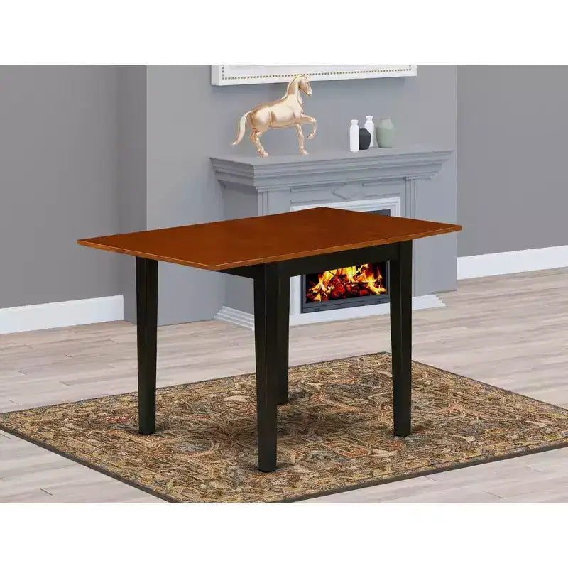 Mesa rectangular HomeStock de 30x48 con 2 alas abatibles