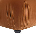 Puf otomano de cóctel moderno modular Jennifer Taylor Home Marcel 36 Bubble, terciopelo de alto rendimiento verde oliva