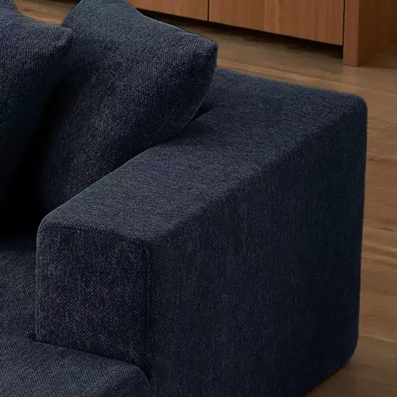 Seccional Chaise de Chenilla Moderna: Lujoso y Versátil para Cualquier Habitación
