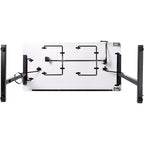 Mesa de costura plegable portátil SewingRite SewStation 101 con patas de acero, negra - Perfecta para el hogar, la oficina y los negocios