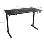 Mesa de costura plegable portátil SewingRite SewStation 101 con patas de acero, negra - Perfecta para el hogar, la oficina y los negocios
