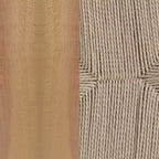 Silla de Comedor Apilable Merrick Lane con Diseño de Respaldo en Y, Estructura de Madera Maciza, Asiento de Cuerda de Papel Kraft Tejido
