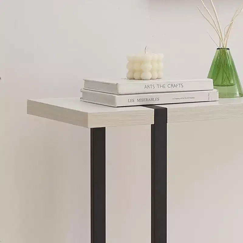 Mesa Consola Kings Brand Furniture con Estantes - Mesa Moderna de Sofá de Metal y Madera para Sala de Estar, Entrada, Pasillo, Vestíbulo