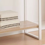 Mesa Consola Kings Brand Furniture con Estantes - Mesa Moderna de Sofá de Metal y Madera para Sala de Estar, Entrada, Pasillo, Vestíbulo