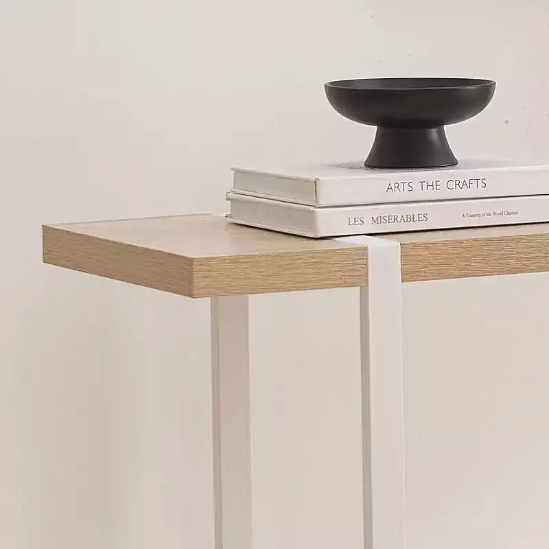 Mesa Consola Kings Brand Furniture con Estantes - Mesa Moderna de Sofá de Metal y Madera para Sala de Estar, Entrada, Pasillo, Vestíbulo