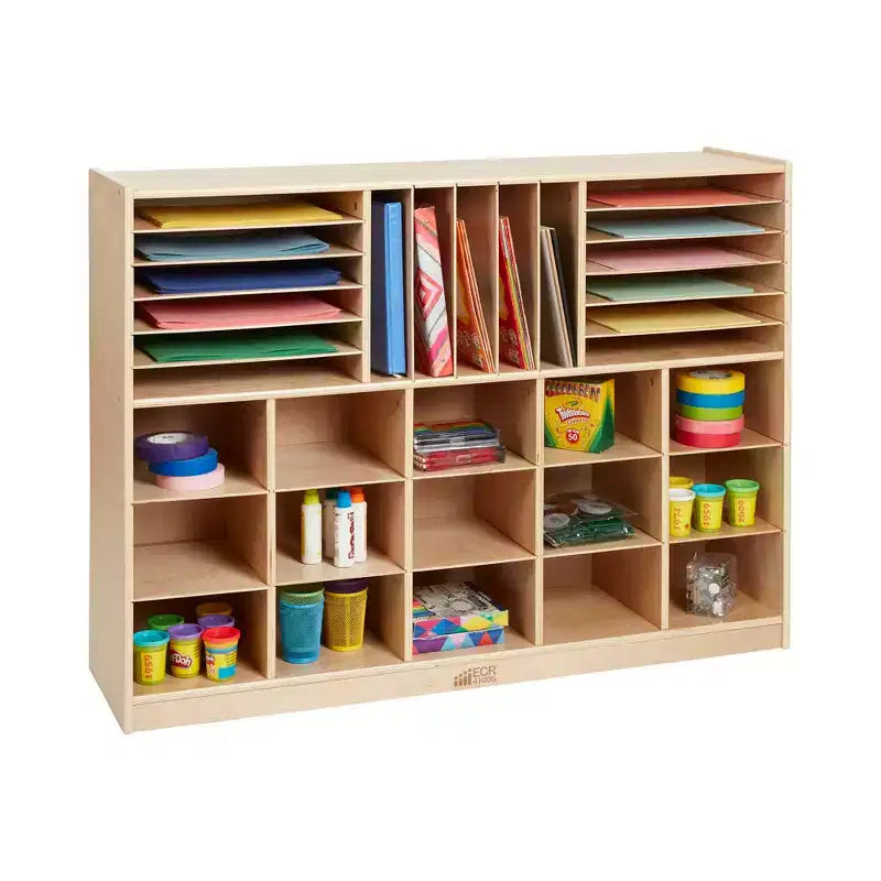 ECR4Kids Gabinete Móvil Multisección con Compartimentos de Almacenamiento, Muebles para Niños