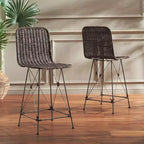 Taburete Minerva Weaved (Juego de 2) - BST6505 - Safavieh
