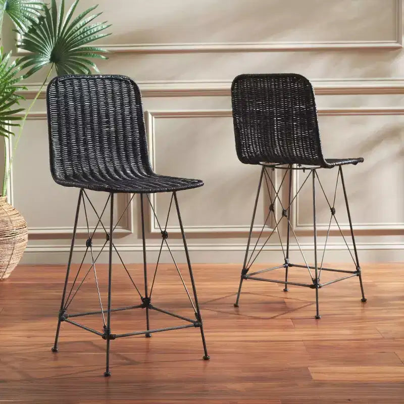 Taburete Minerva Weaved (Juego de 2) - BST6505 - Safavieh