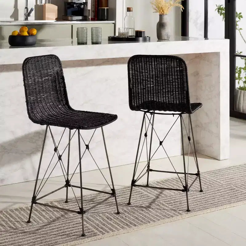 Taburete Minerva Weaved (Juego de 2) - BST6505 - Safavieh