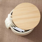 Puf otomano Ornavo Home de 22 pulgadas redondo grande para almacenamiento y mesa de centro
