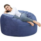 Puff de terciopelo de 1,20 m, redondo y relleno de espuma para adultos y adolescentes, asiento de felpa suave para sala de estar, dormitorio o zonas de descanso