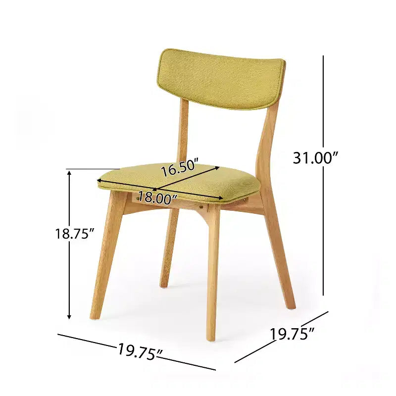 Christopher Knight Home Laila - Juego de comedor de 5 piezas de madera de caucho de estilo moderno de mediados de siglo con cojines