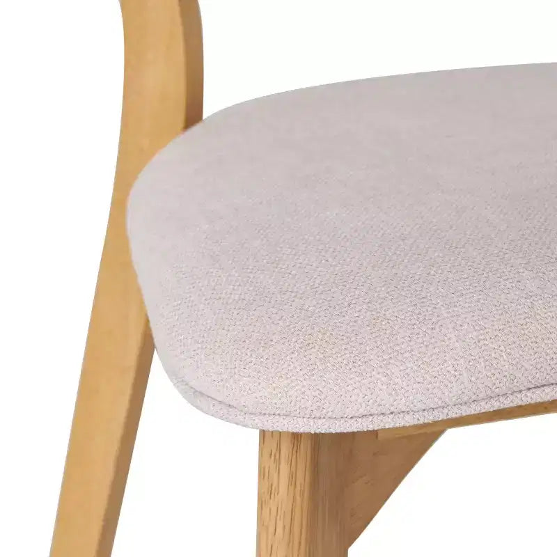 Christopher Knight Home Laila - Juego de comedor de 5 piezas de madera de caucho de estilo moderno de mediados de siglo con cojines